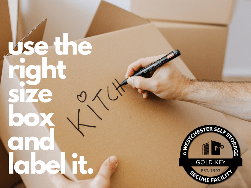 Storage Tips Chappaqua Use The Right Sized Box